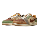AIR JORDAN 1 LOW VOODOO FLAX AND OIL GREEN