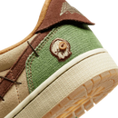 AIR JORDAN 1 LOW VOODOO FLAX AND OIL GREEN